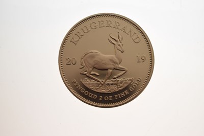 Lot South African 2oz fyngoud / fine gold Krugerrand, 2019