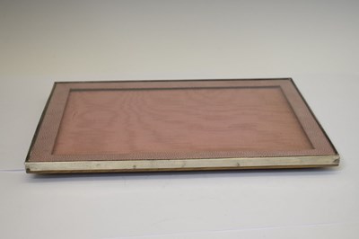 Lot 161 - George V silver mounted easel photograph frame with pink shagreen mount