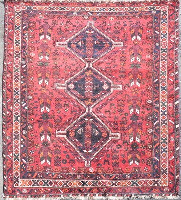 Lot 459 - Middle Eastern wool rug of Qashqai type