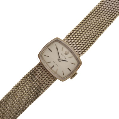 Lot 126 - Rolex - Lady's 1960s 'Precision' 9ct white gold bracelet watch