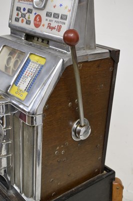 Lot 250 - Early 1960s Jennings 'Governor' one-arm bandit 'tic-tac-toe' slot or fruit machine