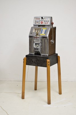 Lot 250 - Early 1960s Jennings 'Governor' one-arm bandit 'tic-tac-toe' slot or fruit machine