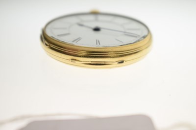 Lot Late Victorian 18ct gold open face pocket watch, W. Harris, Liverpool