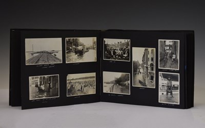 Lot Early 1930s East Asian photograph album - HMS Aphis, Vivid, Poseidon etc
