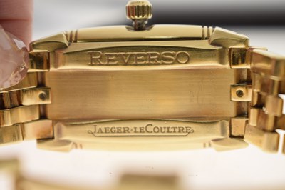 Lot Jaeger-LeCoultre - Reverso Gran' Sport 18ct gold bracelet watch, ref. 290.110.602