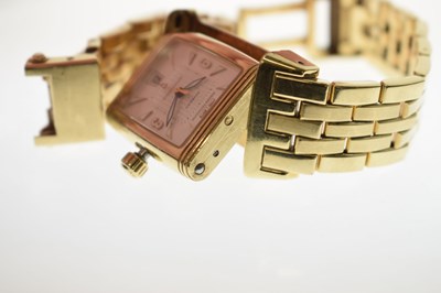Lot Jaeger-LeCoultre - Reverso Gran' Sport 18ct gold bracelet watch, ref. 290.110.602