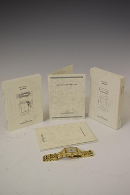 Lot 114 - Jaeger-LeCoultre - Reverso Gran' Sport 18ct gold bracelet watch, ref. 290.110.602