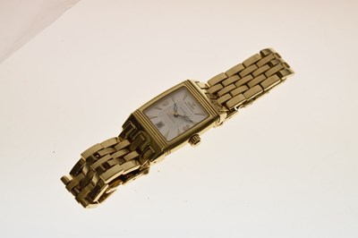 Lot Jaeger-LeCoultre - Reverso Gran' Sport 18ct gold bracelet watch, ref. 290.110.602