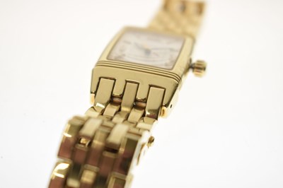 Lot Jaeger-LeCoultre - Reverso Gran' Sport 18ct gold bracelet watch, ref. 290.110.602