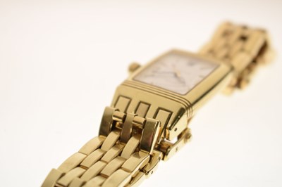 Lot Jaeger-LeCoultre - Reverso Gran' Sport 18ct gold bracelet watch, ref. 290.110.602
