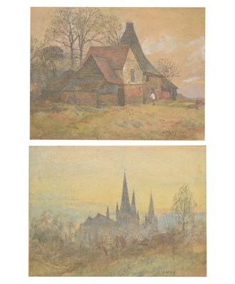 Lot 630 - J May (20th century) - Two watercolours