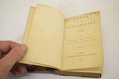 Lot Jane Austen, 'Sense and Sensibility. A Novel', 1844