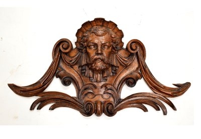 Lot 726 - Continental carved oak cresting