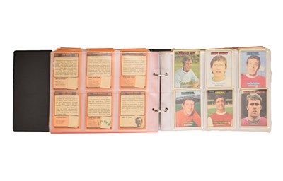 Lot 431 - A & BC Gum football trading cards in album