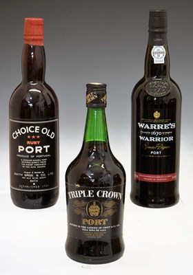 Lot 496 - Three bottles of port