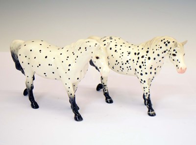 Lot 540 - Beswick - Two Appaloosa horses