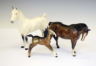 Lot 545 - Beswick - Group of three horses