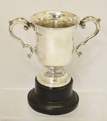 Lot 277 - George V silver trophy cup
