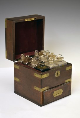 Lot 259 - Mid 19th century domestic medicine or apothecary chest