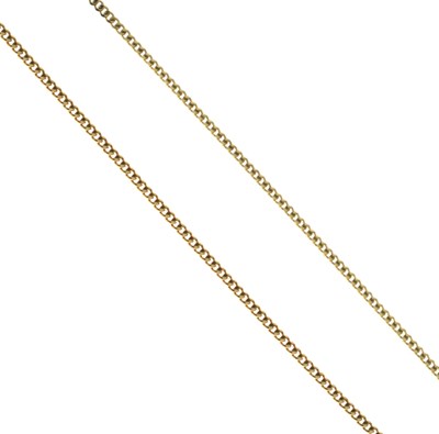 Lot 142 - 18ct gold curb link chain necklace