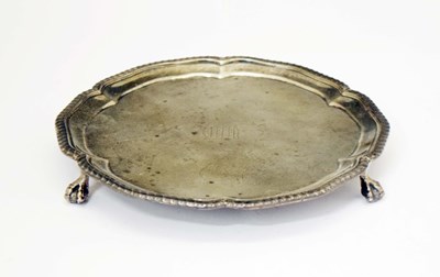 Lot 273 - Victorian silver salver