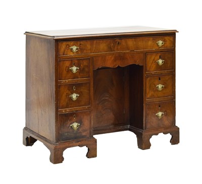 Lot 479 - George III mahogany kneehole desk