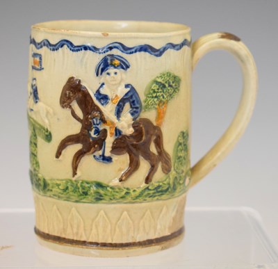 Lot 517 - 19th century Prattware mug