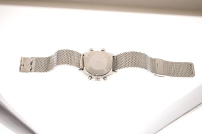 Lot Omega - Flightmaster stainless steel chronograph bracelet watch, ref. 145.036