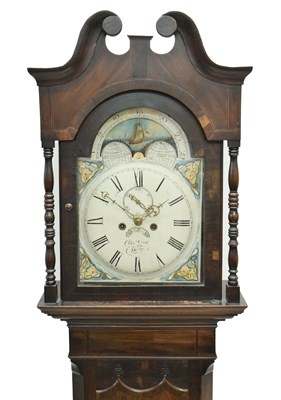 Lot 682 - 19th century oak and mahogany cased 8-day painted dial longcase clock - Thomas Cook of Derby