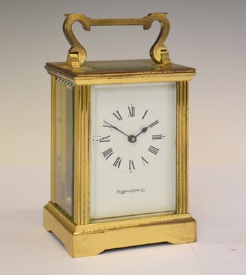 Lot 702 - Frodsham for Mappin & Webb - Brass carriage clock