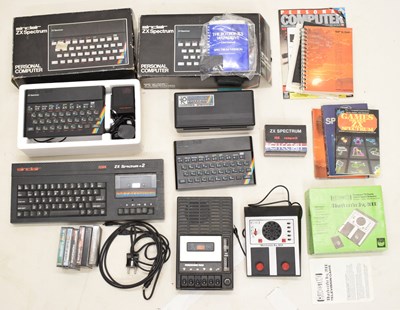 Lot 456 - Two Sinclair ZX Spectrum Personal Computers, a ZX Spectrum +2, etc