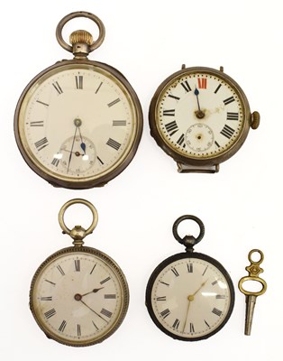 Lot 244 - Early 20th century silver 0.935 cased open face pocket watch