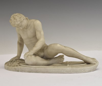 Lot 232 - Grand Tour Interest - Late 19th century carved alabaster figure