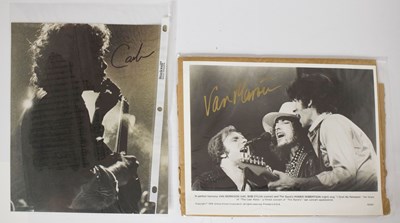 Lot 412 - Autographs - Van Morrison and Carlos Santana