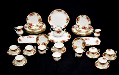 Lot 571 - Royal Albert 'Old Country Roses' eight person tea set