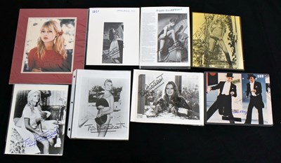 Lot 415 - Collection of autographs - Gene Kelly, Fred Astaire, and Brigitte Bardot