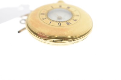 Lot Mid-Victorian 18ct gold half hunter pocket watch, James McCabe, Royal Exchange