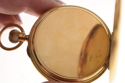 Lot George V 18ct gold cased pocket watch, J.W. Benson, London