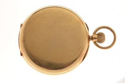 Lot George V 18ct gold cased pocket watch, J.W. Benson, London