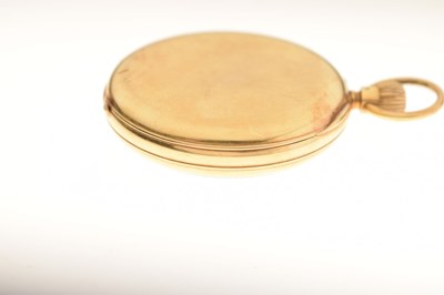 Lot George V 18ct gold cased pocket watch, J.W. Benson, London