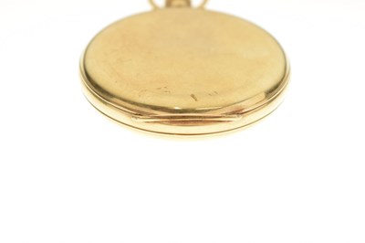 Lot George V 18ct gold cased pocket watch, J.W. Benson, London