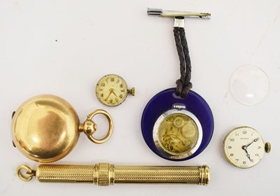 Lot 357 - 9ct gold filled sovereign case, etc.