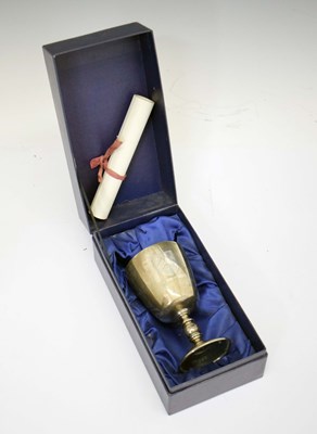 Lot 280 - Elizabeth II silver commemorative Pershore Millennium Goblet