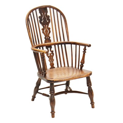 Lot 489 - Frederick Walker of Rockley, Nottinghamshire (fl. 1823-1871) - Stamped Victorian Windsor chair