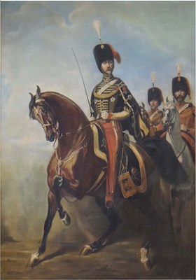Lot 614 - After Alfred Deedreux / de Dreux, (1810-1860) - Oil on canvas - Portrait of General Fleury