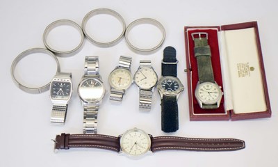 Lot 242 - Quantity of stainless steel fashion watches