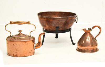Lot 373 - Three items of Victorian copper