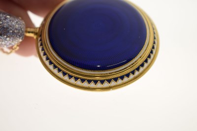 Lot Early 19th century yellow metal and enamel open face pocket watch, James Upjohn
