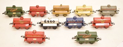 Lot 488 - Hornby - Group of eleven O gauge tank wagons