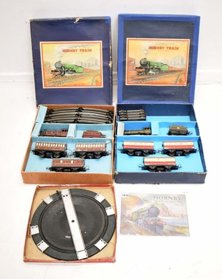 Lot 490 - Hornby - Two boxed O gauge railway trainsets